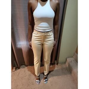 Lafayette 148 New York Pants Womens Sz 8 Cream Acclaimed Stretch